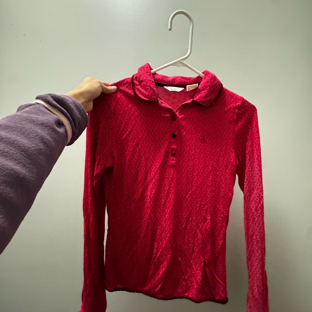 Original Penguin Red Long Sleeve Tee